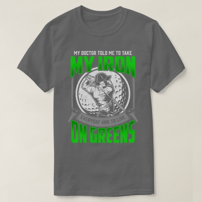 T-shirt Funny Golf Course Devis Golf Player Humour (Design devant)
