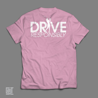 T-shirt Funny Golf Drive Responsibly Woman Golfer