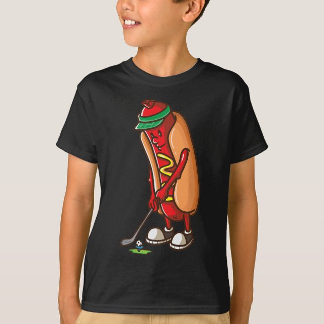 T-shirt Funny Golfing Hot Dog Golf Cadeaux pour hommes gar (Devant)