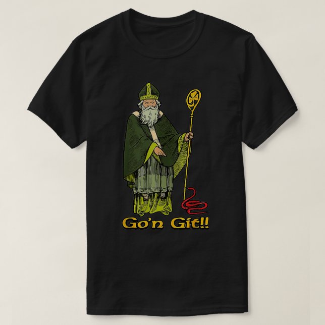 T-shirt Funny Gon git Funny Jour de la Saint Patrick (Design devant)