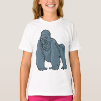 Funny Gorilla Cool Bleu Ape Animal Design