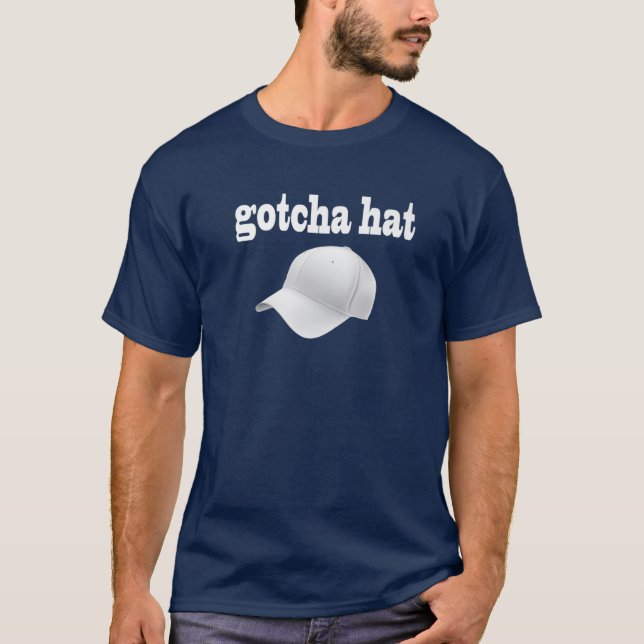 T-shirt Funny Gotcha Casquette Boxe, Funny Mens S (Devant)