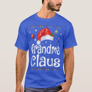 T-shirt Funny Grand-mère Claus Pyjamas de Noël Père Noël C