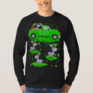 T-shirt Funny Green Truck Leprechaun Casquette Mule St Pat