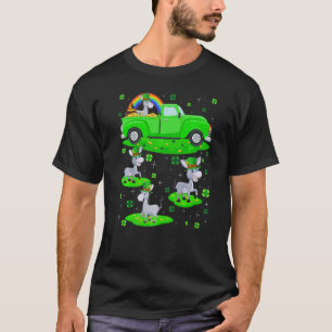 T-shirt Funny Green Truck Leprechaun Casquette Mule St Pat