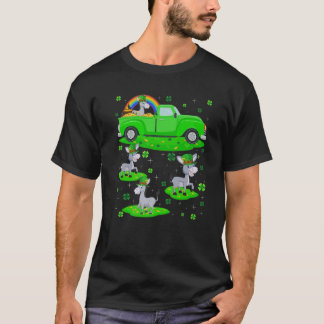 T-shirt Funny Green Truck Leprechaun Casquette Mule St Pat