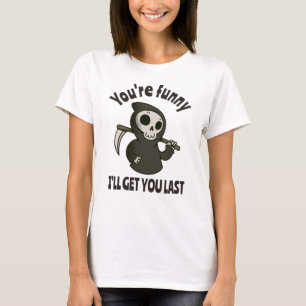 T-shirt Funny Grim Reaper Skeleton Halloween Costume