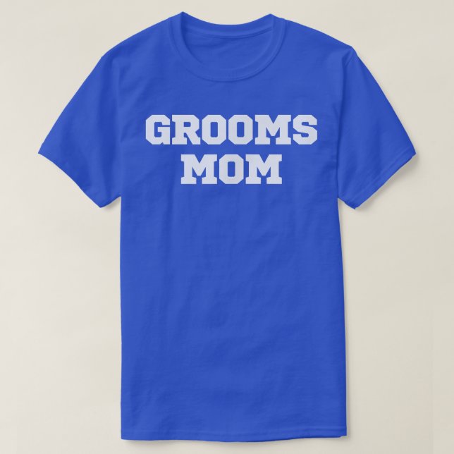 T-shirt Funny Grooms Maman (Design devant)