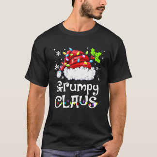 T-shirt Funny Grumpy Claus Pajamas de Noël Père Noël