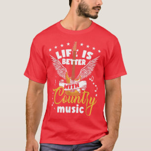 T-shirt Funny Guitar Player Country Music Concert Pays