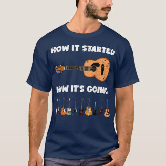T-shirt Funny Guitar Player Outfit For Guitarist Bass Guit