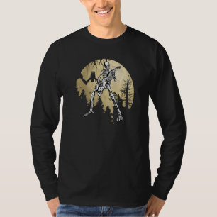 T-shirt Funny Guitarist Skeleton Playing Guitar Music Hall