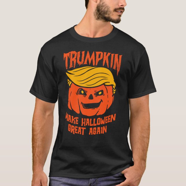 T-shirt Funny Halloween de Trumpkin (Devant)