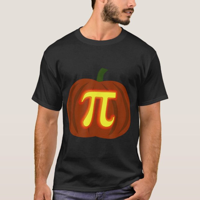 T-shirt Funny Halloween et Thanksgiving Citrouille Pi Math (Devant)