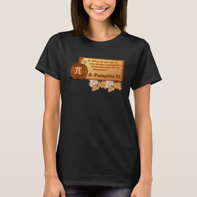 T-shirt Funny Halloween Math Teacher Problem Pumpkin Pi (Devant)