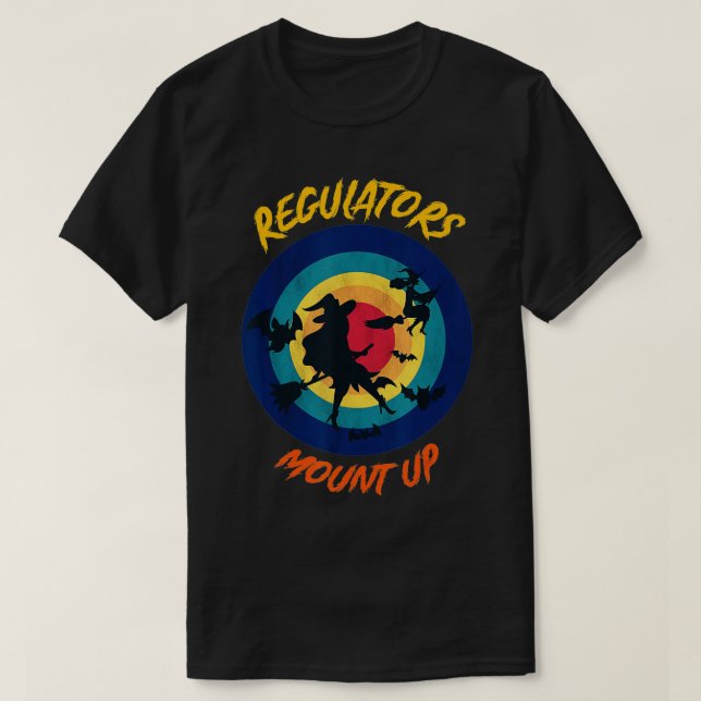 T-shirt Funny Halloween sorcière, Régulateur Monter (53) (Design devant)