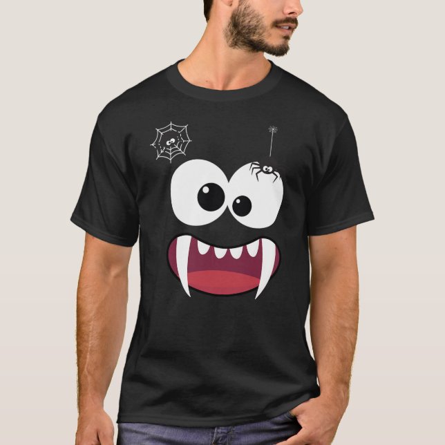 T-shirt funny halloween spider tee (Devant)