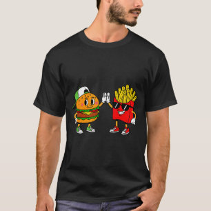 T-shirt Funny Hamburger Frites Combo Snacks Restauration R