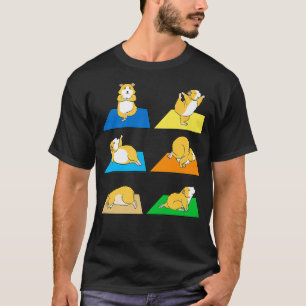 T-shirt Funny Hamster Yoga Guinea Pig Rodent New Premium