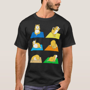 T-shirt Funny Hamster Yoga Guinée Pig Rodent Nouveau 