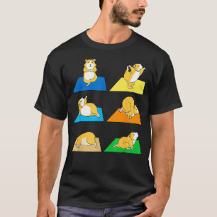 T-shirt Funny Hamster Yoga Guinée Pig Rodent Nouveau 