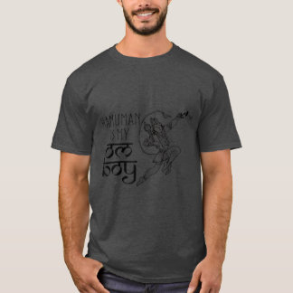 T-shirt Funny Hanuman Est Mon Om Boy Hindu Dieu