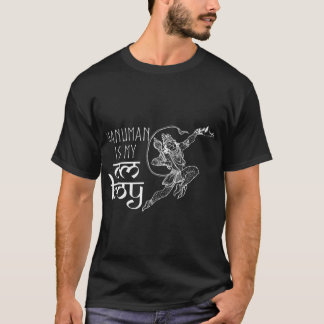 T-shirt Funny Hanuman Est Mon Om Boy Hindu Dieu (2)