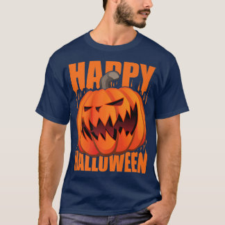 T-shirt Funny Happy Halloween Holiday Pumkin JackOl