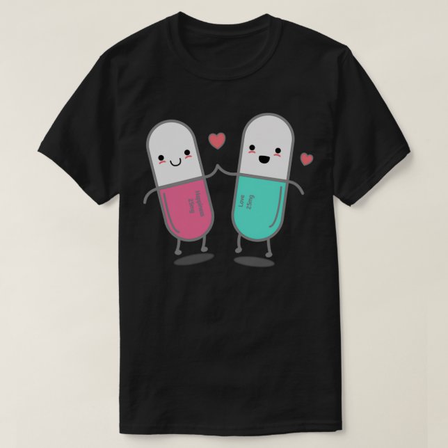 T-shirt Funny Happy Pills 1 (Design devant)