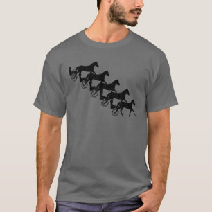 T-shirt Funny Harness Horse Racing Gift Men Femmes Cool Re