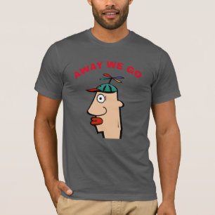 T-shirt Funny Head Travel texte d'édition,
