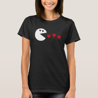 T-shirt Funny Hearts Eating Valentine's Day Gamer Steals H