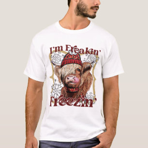 T-shirt Funny Highland Cow Je Freaking Freeaking Western C
