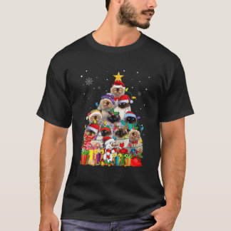 T-shirt Funny Himalayan Christmas Tree Cute Pet Cat Lover