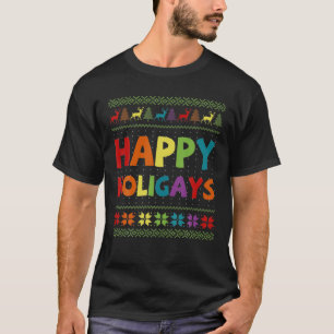 T-shirt Funny Holigays Rainbow Party Gay Christmas LGBT Xm