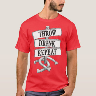 T-shirt Funny Horseshoe Pitching Game Gift Cute hrowwers M