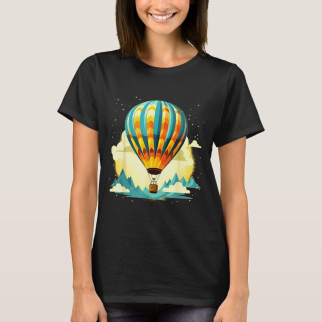 T-shirt Funny Hot Air Balloon For New Adventures Lovers  (Devant)