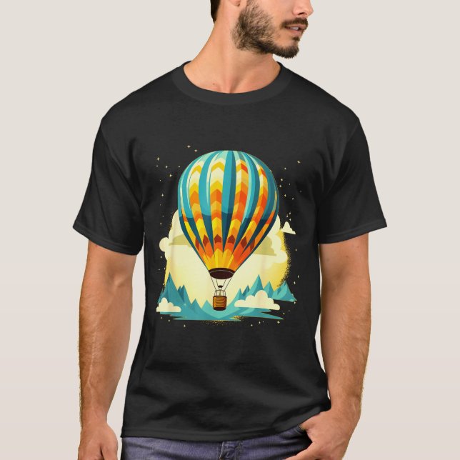 T-shirt Funny Hot Air Balloon For New Adventures Lovers  (Devant)