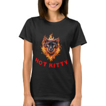 Funny Hot Kitty chat visage dans les flammes