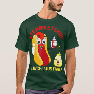 T-shirt Funny Hotdog Team Ketchup Annuler Mustard Hotdogs