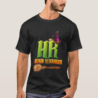 T-shirt Funny HR Witch Human Resources Pumkin Halloween C