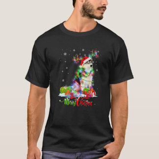 T-shirt Funny Husky Chien Joyeux Noël Fête de famille Matc