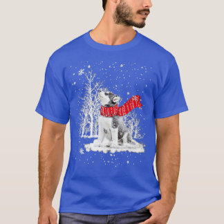 T-shirt Funny Husky Chien Noël Arbre de Noël Amoureux de l
