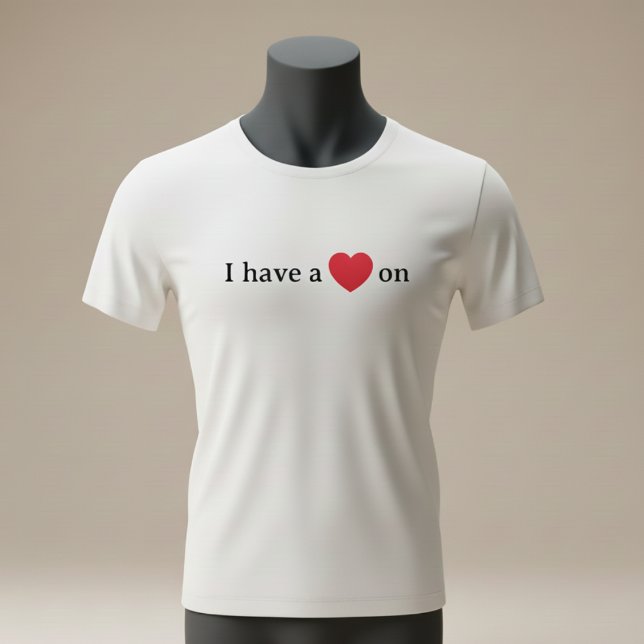 T-shirt Funny “I Have a Heart On” Pun (Créateur téléchargé)