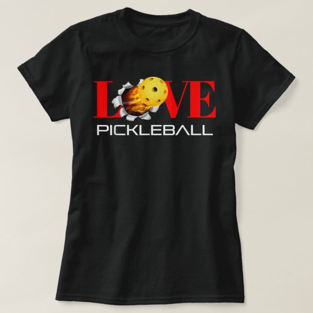 T-shirt Funny I Love Pickleball 391 (Design devant)