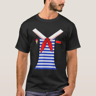 T-shirt Funny Ice Cream Parlor Scoops Ahoy Costume Men Wom