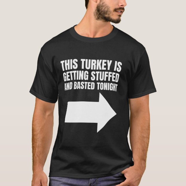 T-shirt Funny Inappropriate Thanksgiving Day Matching Coup (Devant)