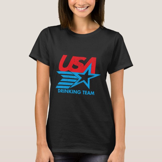 T-shirt Funny Independence Day T Shirt Usa Drick Team 4 (Devant)
