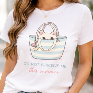 T-shirt Funny Introvert Cat Shirt Do Not Perceive Me