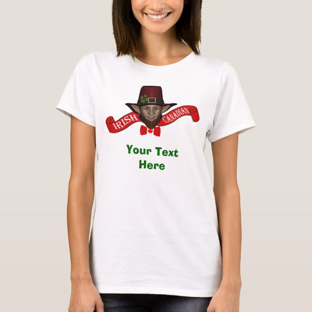 T-shirt Funny Irish Canadian St Patrick's day (Devant)